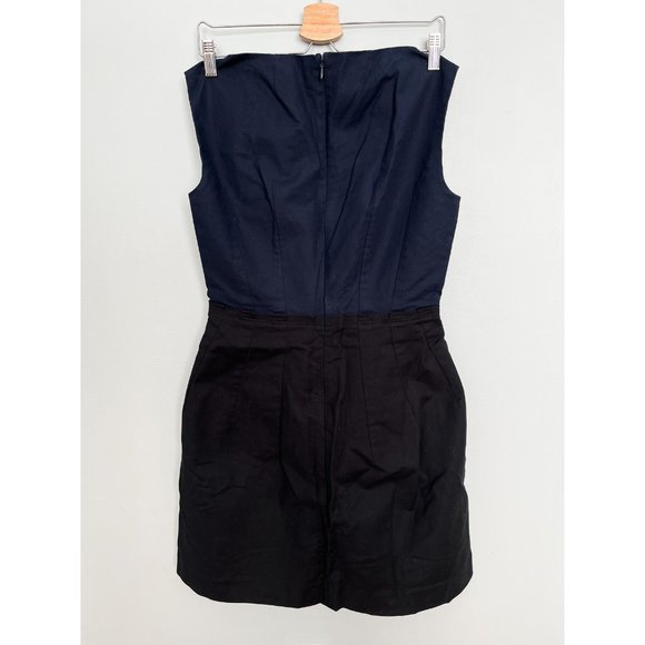 GAP black and navy cocktail dress with boat neck - Picture 2 of 7